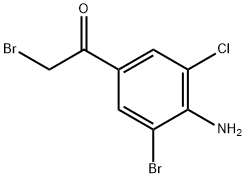 Ethanone, 1-(4-amino-3-bromo-5-chlorophenyl)-2-bromo-|Ethanone, 1-(4-amino-3-bromo-5-chlorophenyl)-2-bromo-