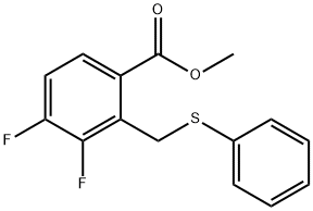Benzoic acid, 3,4-difluoro-2-[(phenylthio)methyl]-, methyl ester|3,4-二氟-2-((苯硫基)甲基)苯甲酸甲酯