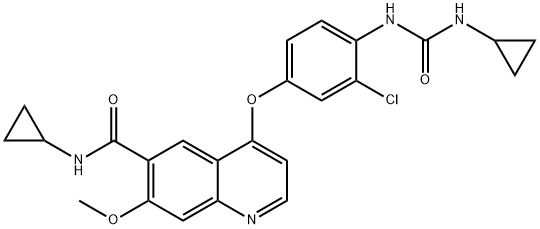 6-Quinolinecarboxamide, 4-[3-chloro-4-[[(cyclopropylamino)carbonyl]amino]phenoxy]-N-cyclopropyl-7-methoxy-|乐伐替尼杂质63