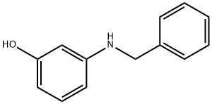 Phenol, 3-[(phenylmethyl)amino]- Structure