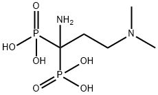 Phosphonic acid, P,P'-[1-amino-3-(dimethylamino)propylidene]bis- Structure