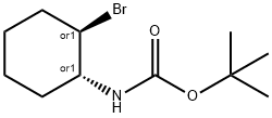 Carbamic acid, [(1R,2R)-2-bromocyclohexyl]-, 1,1-dimethylethyl ester, rel- (9CI) Struktur