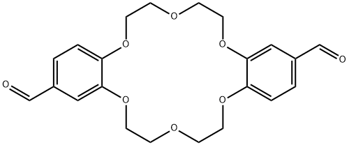 Dibenzo[b,k][1,4,7,10,13,16]hexaoxacyclooctadecin-2,13-dicarboxaldehyde, 6,7,9,10,17,18,20,21-octahydro-|6,7,9,10,17,18,20,21-八氢二苯并[B,K][1,4,7,10,13,16]六氧杂环十八烷-2,13-二甲醛