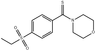 Methanethione, [4-(ethylsulfonyl)phenyl]-4-morpholinyl- Struktur