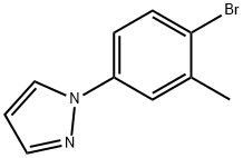 1-(4-Bromo-3-methylphenyl)-1H-pyrazole Struktur