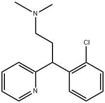 2-Pyridinepropanamine, γ-(2-chlorophenyl)-N,N-dimethyl-, 101286-08-2, 结构式