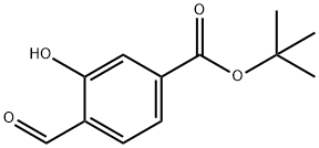 Benzoic acid, 4-formyl-3-hydroxy-, 1,1-dimethylethyl ester Structure