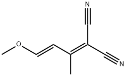 Propanedinitrile, 2-[(2E)-3-methoxy-1-methyl-2-propen-1-ylidene]- Struktur