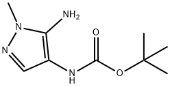 tert-butyl (5-amino-1-methyl-1H-pyrazol-4-yl)carbamate Structure