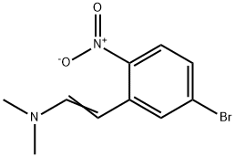 Ethenamine, 2-(5-bromo-2-nitrophenyl)-N,N-dimethyl- Struktur