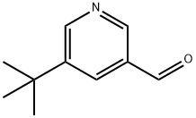 3-Pyridinecarboxaldehyde, 5-(1,1-dimethylethyl)- Structure