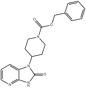1-Piperidinecarboxylic acid, 4-(2,3-dihydro-2-oxo-1H-imidazo[4,5-b]pyridin-1-yl)-, phenylmethyl ester