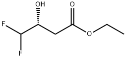 Butanoic acid, 4,4-difluoro-3-hydroxy-, ethyl ester, (R)- (9CI) Struktur