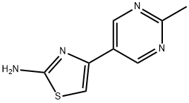 2-Amino-4-(2-methylpyrimidyl-5-yl)thiazole Struktur