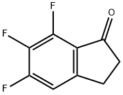 5,6,7-三氟-2,3-二氢-1H-茚-1-酮, 1257844-57-7, 结构式