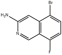 3-Isoquinolinamine, 5-bromo-8-fluoro- Struktur