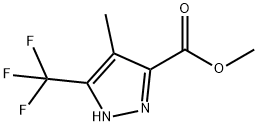1H-Pyrazole-3-carboxylic acid, 4-methyl-5-(trifluoromethyl)-, methyl ester Struktur