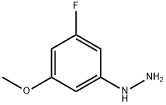 Hydrazine, (3-fluoro-5-methoxyphenyl)- Struktur