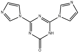 4,6-di(1-imidazolyl)-2-oxo-2,5-dihydro-1,3,5-triazine, 1333331-17-1, 结构式
