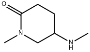 2-Piperidinone, 1-methyl-5-(methylamino)- Struktur