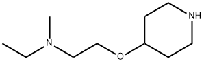 Ethanamine, N-ethyl-N-methyl-2-(4-piperidinyloxy)- 结构式
