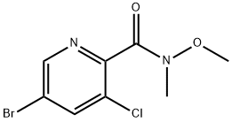 2-Pyridinecarboxamide, 5-bromo-3-chloro-N-methoxy-N-methyl-