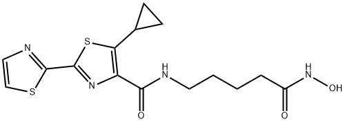 [2,2'-Bithiazole]-4-carboxamide, 5-cyclopropyl-N-[5-(hydroxyamino)-5-oxopentyl]-|化合物 BISTHIANOSTAT
