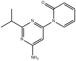 4-Amino-2-(iso-propyl)-6-(1H-pyridin-2-one)-pyrimidine Struktur