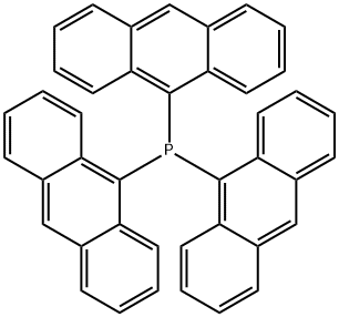 tris(9-anthracenyl)phosphine Structure