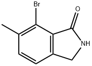 1H-Isoindol-1-one, 7-bromo-2,3-dihydro-6-methyl- Struktur