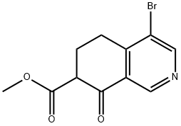 methyl 4-bromo-8-oxo-5,6,7,8-tetrahydroisoquinoline-7-carboxylate(WX142337) Struktur