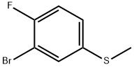 Benzene, 2-bromo-1-fluoro-4-(methylthio)- Struktur