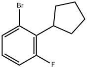 Benzene, 1-bromo-2-cyclopentyl-3-fluoro-|1-溴-2-环戊基-3-氟苯