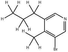 3-Bromo-[4-methyl-5-(n-propyl)-d10]-pyridine|