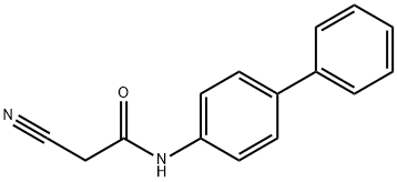 N-([1,1'-联苯]-4-基)-2-氰基乙酰胺 结构式