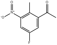 Ethanone, 1-(5-fluoro-2-methyl-3-nitrophenyl)- Structure