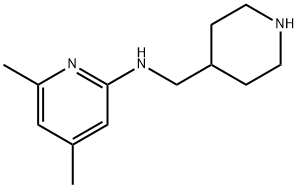 2-Pyridinamine, 4,6-dimethyl-N-(4-piperidinylmethyl)- Structure