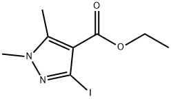 ethyl 3-iodo-1,5-dimethyl-1H-pyrazole-4-carboxylate 结构式