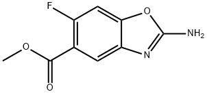 5-Benzoxazolecarboxylic acid, 2-amino-6-fluoro-, methyl ester Structure
