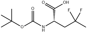 2-([(TERT-BUTOXY)CARBONYL]AMINO)-4,4-DIFLUOROPENTANOIC ACID Structure