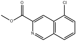 3-Isoquinolinecarboxylic acid, 5-chloro-, methyl ester Structure