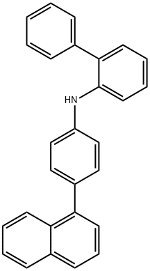 N-(4-(naphthalen-1-yl)phenyl)-[1,1'-biphenyl]-2-amine Structure