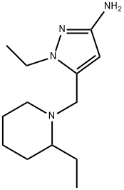 1-ethyl-5-[(2-ethylpiperidin-1-yl)methyl]-1H-pyrazol-3-amine Structure