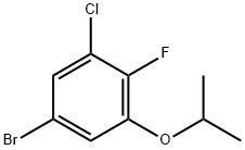 Benzene, 5-bromo-1-chloro-2-fluoro-3-(1-methylethoxy)- Structure