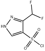 3-(difluoromethyl)-1H-pyrazole-4-sulfonyl chloride Structure