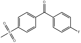Methanone, (4-fluorophenyl)[4-(methylsulfonyl)phenyl]- Struktur