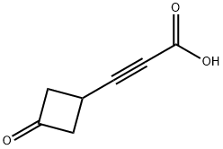 3-(3-oxocyclobutyl)prop-2-ynoic acid Structure