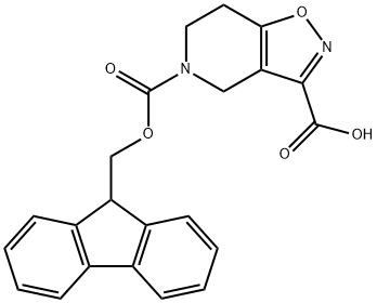 Isoxazolo[4,5-c]pyridine-3,5(4H)-dicarboxylic acid, 6,7-dihydro-, 5-(9H-fluoren-9-ylmethyl) ester Structure