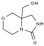 8a-(hydroxymethyl)-hexahydro-1H-imidazolidino[4,3-c]morpholin-3-one Structure