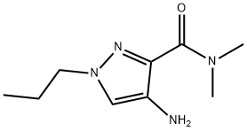4-amino-N,N-dimethyl-1-propyl-1H-pyrazole-3-carboxamide Structure